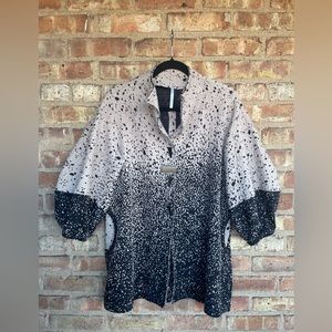 Kiyo Popcorn Weave Lagenlook Jacket🖤